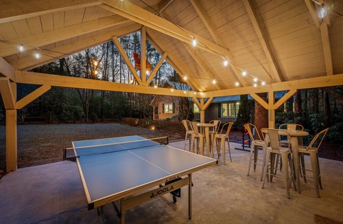 Cashiers House | Riverfront Cabin | Sauna Hot Tub Private Trail