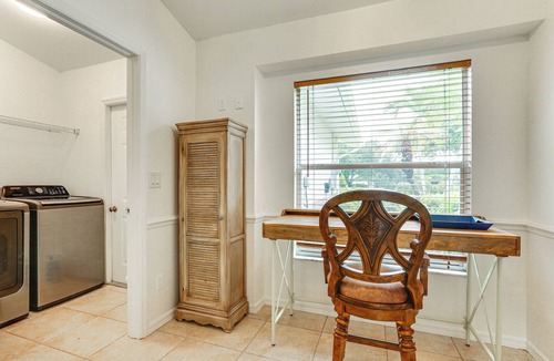 Crown Pointe Villa | Screened Lanai + Workspace! Naples Stay Near Gulf