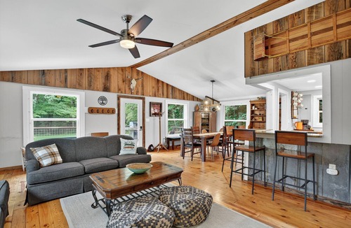 Candler House | Secluded Blue Ridge Mountain Cabin: 50 Acres, Hot Tub, Creek & Hike on property!