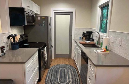 Brevard House | Shady Creek Cabin in Connestee Falls with stream