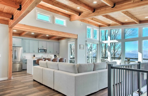 Royal Pines House | Skyline Ridge | Modern New Build with Long Range Blue Ridge Mountain Views in Arden
