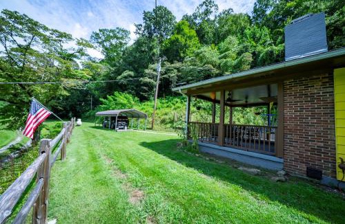 Tapoco House | Slay The Dragon Dragon's Lair Cabin in Robbinsville, North Carolina w Creek