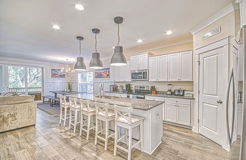 Folly Field House | Sleeps 27 | Heated Pool & Hot Tub | 3D Theater | Hurricane Simulator | Walk to Beach