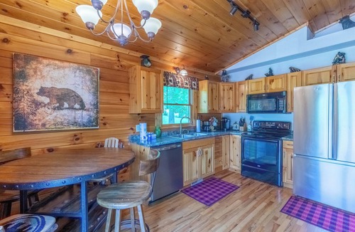 Qualla Cabin | Slow Lane Express-Hot Tub - Fire Pit - Covered Porch
