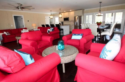 Saint Helena Island Cabin | Sprawling Ocean View Home w/ Massive Deck, Private Pool, & Incredible Views