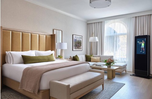 Braselton Hotel | Stylish Guest Room w/Plush Furnishings w/Access to Swimming Pool Cabana