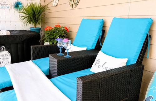Emerald Isle House | Suite Retreat: Queen Suite, Near Beach, Hot Tub, Golf Cart