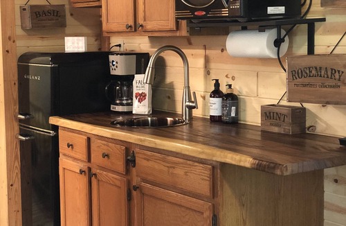 Fayetteville Cabin | Sunset Hillside Cabin staycation on Horse Farm - Pet Friendly D