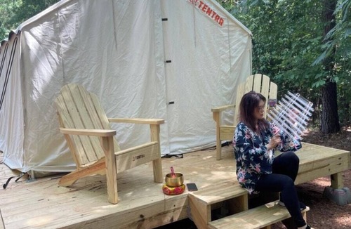 Central RV Rental | Tentrr Signature Site - Malalai Glamping Site Overlooking Lake Hartwell