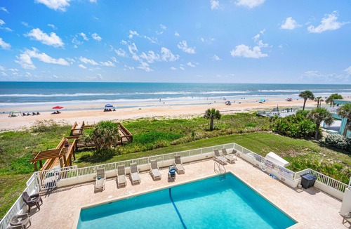 Seawinds Condo Condo | The Beachsider at Ormond: Luxe Oceanfront Condo, balcony & pool. (Daytona Beach)