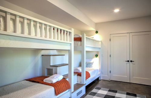 Brevard House | The Brevard Mountain Retreat New Construction with modern design, high-end furnishings & hot tub