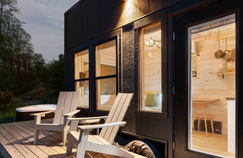 Sylva House | The Kimble, Hot Tub with River and Smoky Views