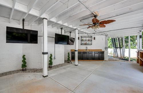 Ellenwood House | Theater Room + Gazebo: Luxury Retreat in Ellenwood