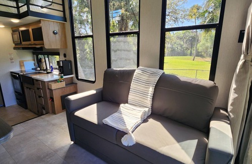 Fort Pierce House | Tiny home next to private pond on 1.75 acre fenced in homestead property.