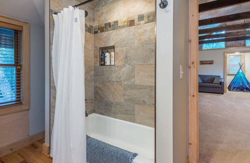 Brevard House | Treetop Lakehouse with Mountain Views Canoe Kayaks Fireplaces Bunk Room