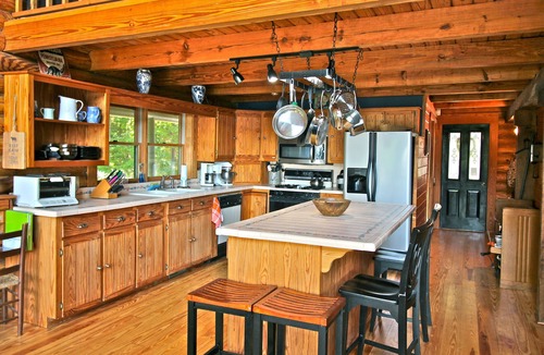 Rosman Cabin | True log cabin with 35 mile unspoiled view