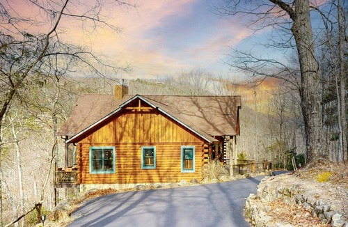 Tuckasegee Cabin | Views, fun and memories await in this magical 4 bedroom lodge with game room and 2 fire pits