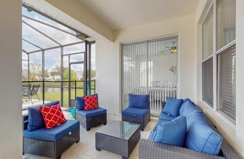 Trafalgar Village House | Water view retreat with lanai, heated pool, pool spa, game room, & AC