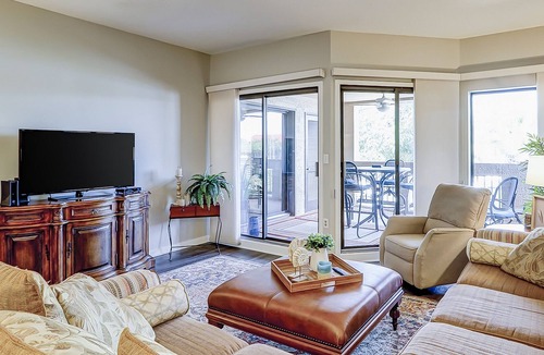 Shelter Cove Condo | Waterfront condo with scenic balcony - pool, central AC, private washer/dryer