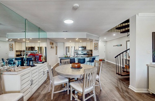 Shelter Cove Villa | Waterfront, dog-friendly condo at Shelter Cove with pool, deck & harbor view