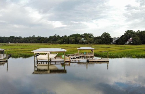 Meridian House | Waterfront Vacation Rental in Darien, GA - Private Hot Tub & Dock