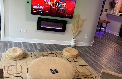 Castleberry Hill Apartment | Welcome to your fun 2BR/2BA arcade loft—relax, play, and enjoy your stay!
