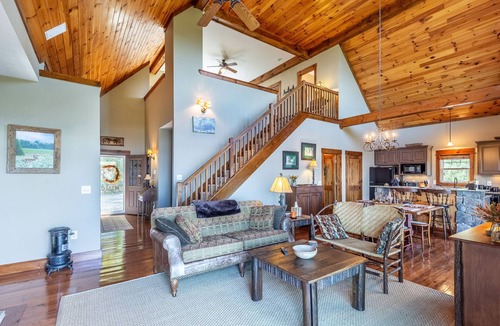 Bryson City Cabin | What A View-Mountain Views - Hot Tub - Gas Fireplace