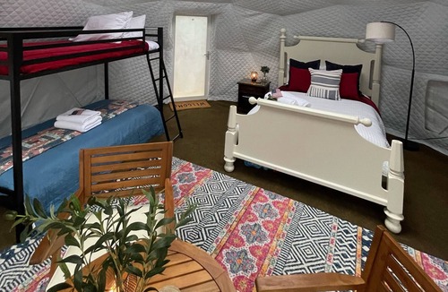 Brevard Apartment | Yurt Experience - Hot Tub - Creekside - Private Pond-