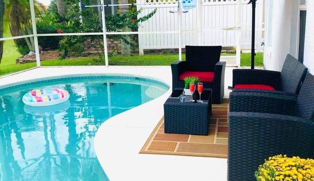 15 min to Disney/Lakeview Home with Private Pool.