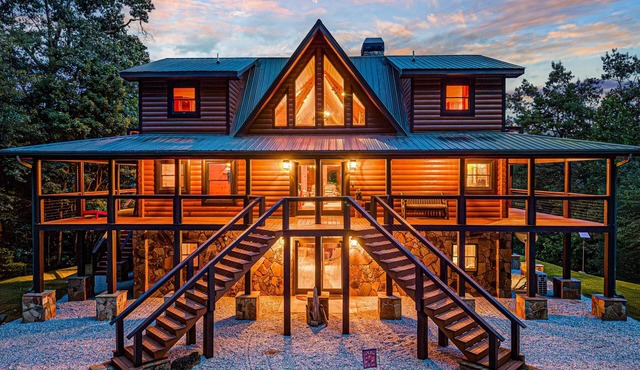 5BR Cabin on Fontana Lake | Dock, Hot Tub, Game Rm