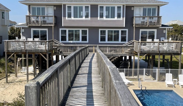 AMAZING VIEWS! Oceanfront Duplex-East at the Point-private POOL!