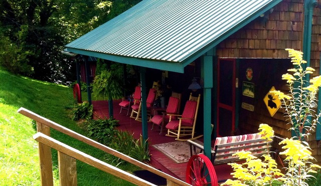 Creek-Side Cedar Cabin.