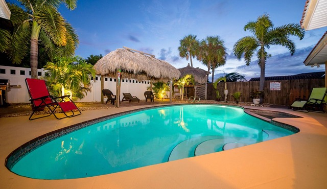 Family-Friendly Home: Heated Pool & Spa: 0.3 Mi Walk to Beach Watch the Rockets!
