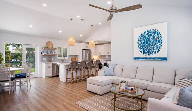 Fully remodeled water front home with boat dock