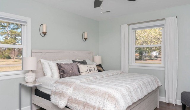 Fully renovated, family friendly 4 bedroom home with huge deck!