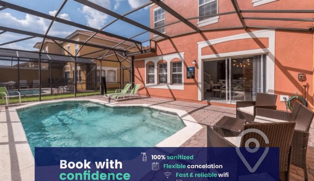 Home With Private Pool & Activities, Near Disney!