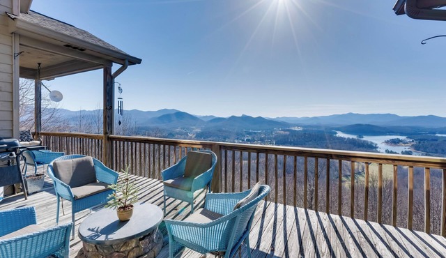 Hot Tub, Mtn Views & Games! Hayesville Home