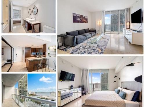 Iconic W Hotel Residence, Bay view 2BR, Center Brickell with Massive Amenities