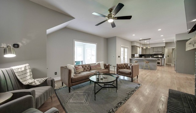 Large Pinehurst home tucked away in a quiet setting with private outdoor pool.