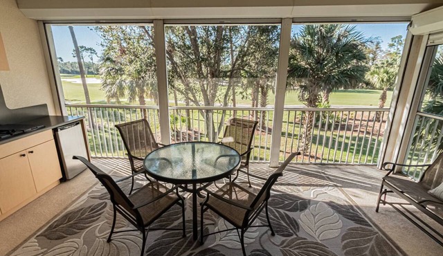 Lely 2nd Flr Condo w/tranquil golf course views from private screened lanai; Players Club Option