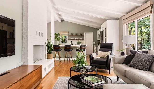 Modern Forest Retreat, On Large Private Wooded Lot In the Heart of Cary!