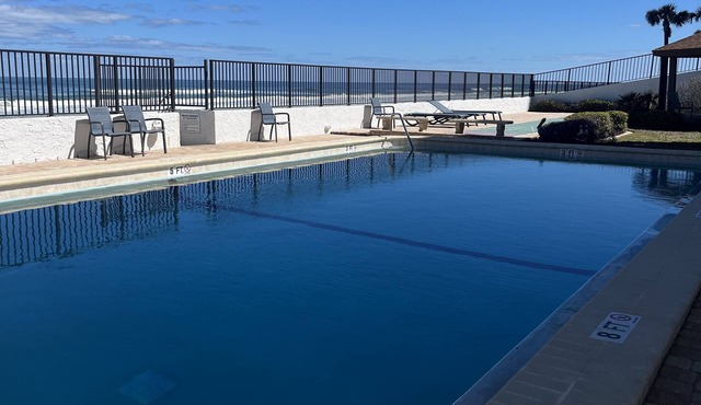 Ocean Front Daytona Beach Shores Condo with heated pool and open beach access!
