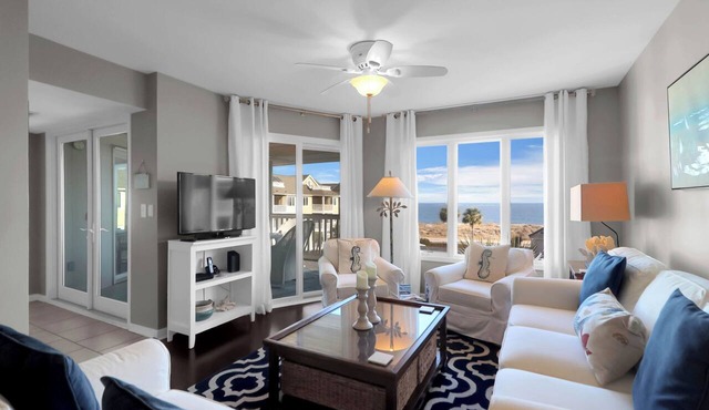 Ocean Views Abound! Large Screen Porch, Pool Access - 303H Tidewater