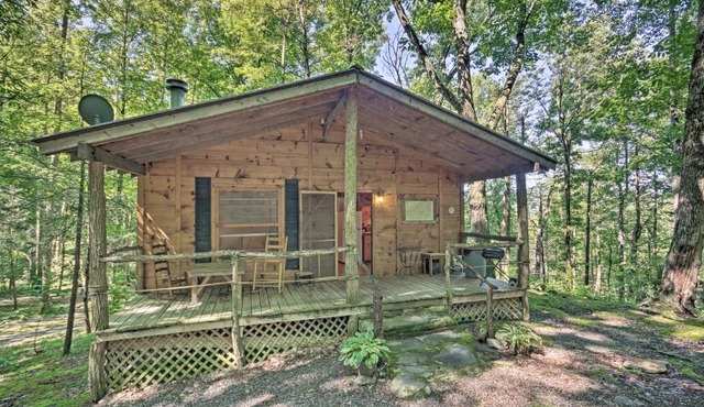 Pisgah Forest 'The Oak' Cabin w/Deck by Creek in Barnardsville