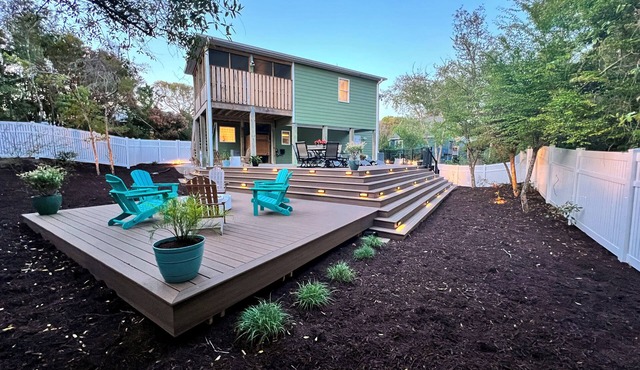 Private Beach Retreat - Outdoor Living, Dog Friendly Yard, Hot Tub, Game Room