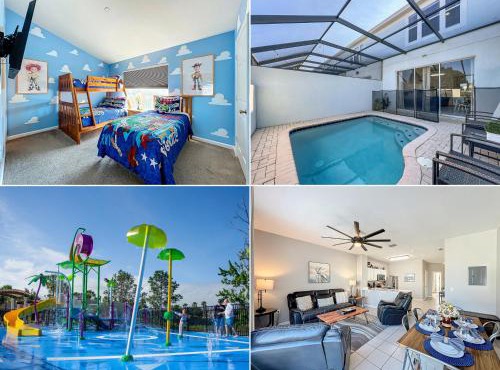 Private Pool Disney Townhome - Walk to Water Park