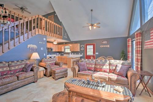 Relax Fireside: ‘HighBearNation Lodge’ Near Hiking