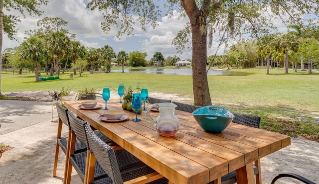 Rustic Palm City Vacation Rental on Horse Farm