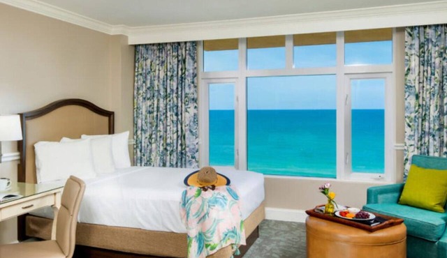 Seafront King Balc | The Shores | Ocean balcony, yoga, firepits
