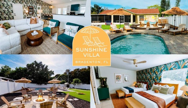 Sleeps 10 Outdoor Oasis Heated Pool Grill